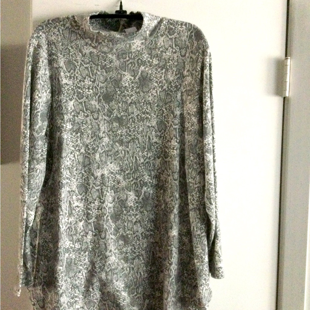 Chicos Python Print Tunic Top